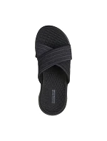 Dámské žabky Skechers GO WALK FLEX SANDAL IMPRESSED 141420 BKGY Dámské žabky Skechers GO WALK FLEX SANDAL IMPRESSED 141420 BKGY