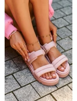 Dámské sandály na platformě Big Star NN274753 růžové