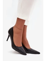 Dámské lodičky z eko kůže Sivana – černé