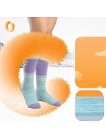 Lyžařské ponožky Qunature 037202, velikost 43–48 (L/XL) – fialovo-zelené Lyžařské ponožky Qunature 037202, velikost 43–48 (L/XL) – fialovo-zelené