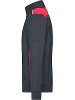 Daiber JN 870 Pánská pracovní mikina - Color 02.0870 carbon/red