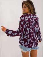 Halenka D73771M11186A vínová Halenka D73771M11186A vínová