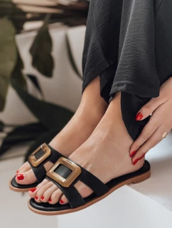 GLAMSTEP dámské žabky černé FashionStreet ZY0930