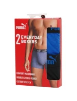 Pánské boxerky Puma 2-Pack modré černé pohodlná bavlna Pánské boxerky Puma 2-Pack modré černé pohodlná bavlna
