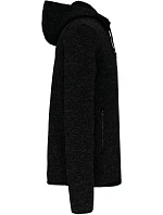 Kariban ProAct PA 365 Pánská pletená fleecová bunda s kapucí 20.P365 dark grey melange Kariban ProAct PA 365 Pánská pletená fleecová bunda s kapucí 20.P365 dark grey melange
