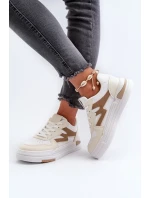 Dámské tenisky na platformě vyrobené z eko kůže, béžová Lynnette Dámské tenisky na platformě vyrobené z eko kůže, béžová Lynnette