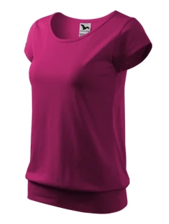 City tričko dámské fuchsia red