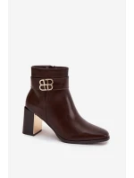 Boty na podpatku  model 220693 Step in style