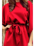 SOFIA - Červené dámské motýlkové šaty 287-3 SOFIA - Červené dámské motýlkové šaty 287-3