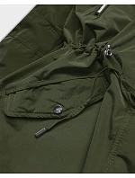 Dámská oboustranná zimní bunda khaki černá (w557-1big) Dámská oboustranná zimní bunda khaki černá (w557-1big)