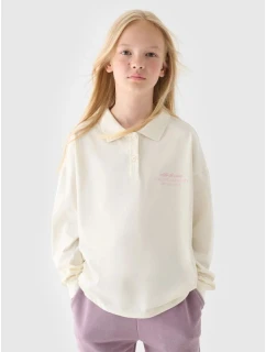 Hladký dívčí dlouhý rukáv 4F Junior 4FJRAW24TLONF438-11S