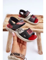 Dětské sandály Grendene Kids JJ385011 Černo-červené