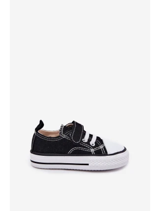 Dětské Tenisky Na Suchý Zip Černé Obidana