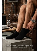 Pánské Kotníčkové Ponožky Ultra Tenké Černé