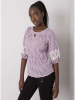 Halenka LK BZ 506369.20 bílá růžová