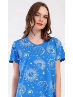 Dámské domácí šaty s krátkým rukávem Měsíc