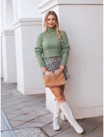 Dámský svetr BUFALO světle zelený FashionStreet MY1422 Dámský svetr BUFALO světle zelený FashionStreet MY1422