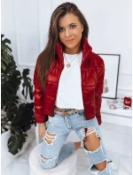 Dámská prošívaná bunda ADRIANNA červená FashionStreet TY3482 Dámská prošívaná bunda ADRIANNA červená FashionStreet TY3482
