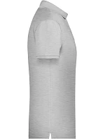 Daiber 8010 Pánské piqué polo z bio bavlny 02.8010 grey heather Daiber 8010 Pánské piqué polo z bio bavlny 02.8010 grey heather