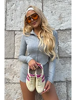 Kožené semišové dámské tenisky žluté Cuddla Kožené semišové dámské tenisky žluté Cuddla