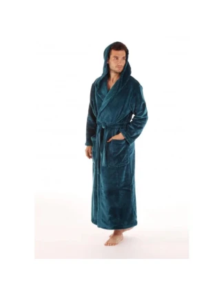 Unisex župan s kapucí Siena 3156 Petrolejová - Vestis Unisex župan s kapucí Siena 3156 Petrolejová - Vestis