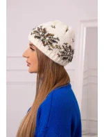 Dámská čepice Florence K350 ecru+khaki