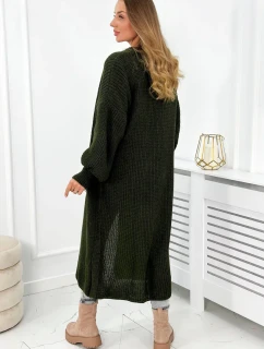 Svetr dlouhý kardigan khaki