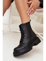 Zateplené dámské pracovní boty Big Star OO274140 černé