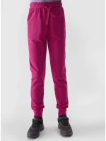 Dívčí tepláky typu jogger 4F - růžové