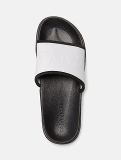 Pantofle KW0KW00514-091 stříbrná - Calvin Klein