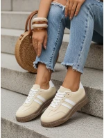 Dámské tenisky na silné podrážce žluté FashionStreet ZY1400