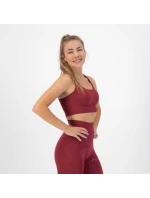 Rogelli TRINITY sportovní podprsenka bordó L