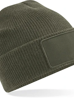 Beechfield B 540 Pletená čepice Thinsulate™ Patch 53.0540 military green