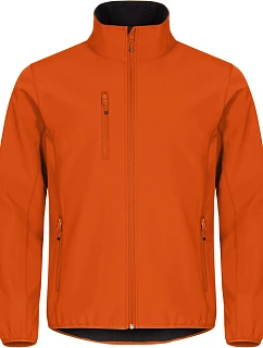 Clique Classic Softshell Jkt M Pánská 3-vrstvá softshellová bunda 67.0910 blood orange
