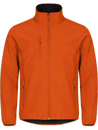Clique Classic Softshell Jkt M Pánská 3-vrstvá softshellová bunda 67.0910 blood orange Clique Classic Softshell Jkt M Pánská 3-vrstvá softshellová bunda 67.0910 blood orange