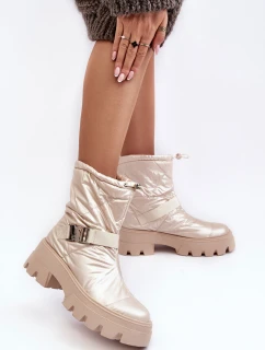 Dámské Boty Se Zesílenou Podrážkou A Plochou Podpatkem Bežové Werikse