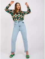 Halenka DHJ BZ 15256.53P černozelená Halenka DHJ BZ 15256.53P černozelená