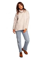 Mikina s rolákem a pulovrem BK086  - BeWear