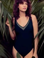 Jednodílné dámské plavky 7212 M1 tmavě modré - Anita Jednodílné dámské plavky 7212 M1 tmavě modré - Anita
