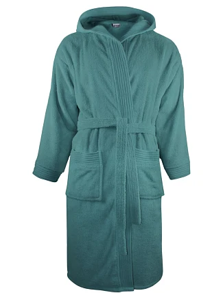 The One Towelling Bathrobe hooded Župan s kapucí 48.1021 petrol The One Towelling Bathrobe hooded Župan s kapucí 48.1021 petrol