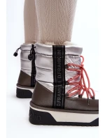 Šnekové Dámské Na Tlusté Podrážce Veganské D.Franklin DFSH371006 Stříbrné Šnekové Dámské Na Tlusté Podrážce Veganské D.Franklin DFSH371006 Stříbrné