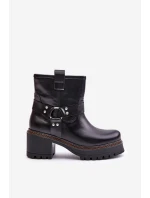 Dámské Kožené Boty Na Zip 3435 Lewski Černé