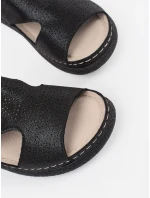 Moderní dámské sandály černé platforma Moderní dámské sandály černé platforma