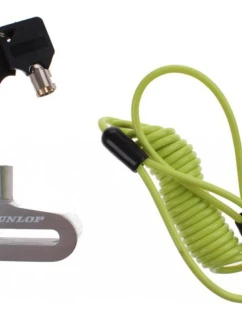 ZÁMEK BRZDOVÉHO KOTOUČE S LANKEM PŘIPOMÍNAJÍCÍM DUNLOP SILVER