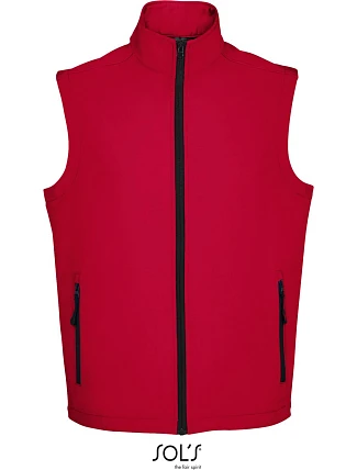 SOL'S Race BW Men Pánská 2-vrstvá softshellová vesta 25.2887 pepper red