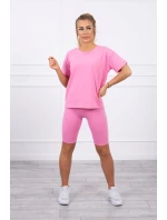 Komplet top+legginsy jasno różowy Komplet top+legginsy jasno różowy