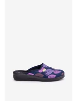 Pohodlné dámské pantofle s listy Inblu CU00005F tmavě modré