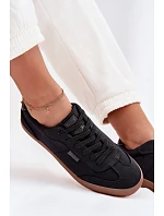 Dámské tenisky z materiálu Big Star TT274356 Černé