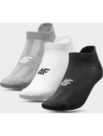 Pánské sportovní ponožky 4F SOM213 Šedé_bílé_černé (3 páry)