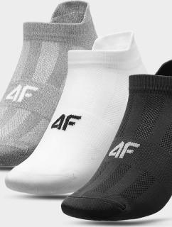 Pánské sportovní ponožky 4F SOM213 Šedé_bílé_černé (3 páry)